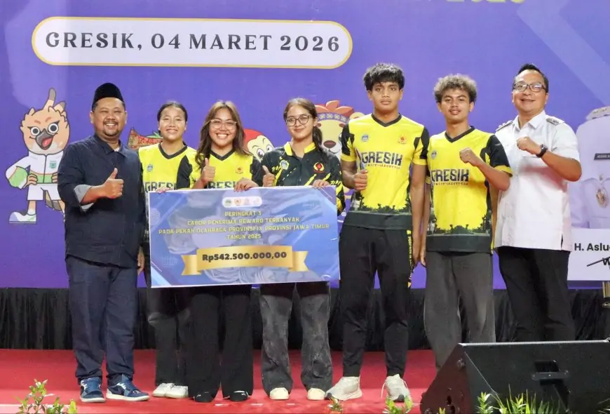 Naik ke Peringkat 6, Atlet Porprov Jatim IX Gresik Diguyur Bonus Miliaran Rupiah