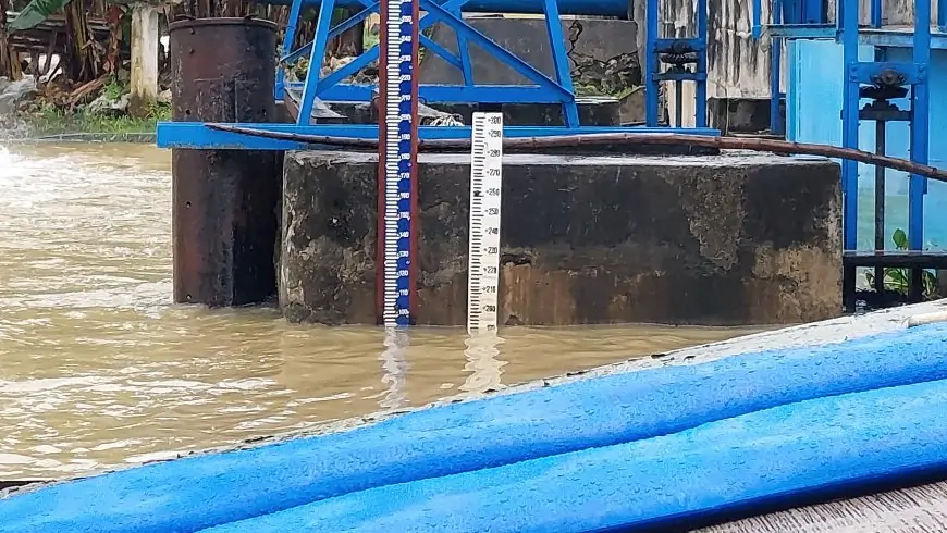 Ketinggian Air Sentuh +190 Sentimeter, Pintu Kuro  Lamongan Ditutup