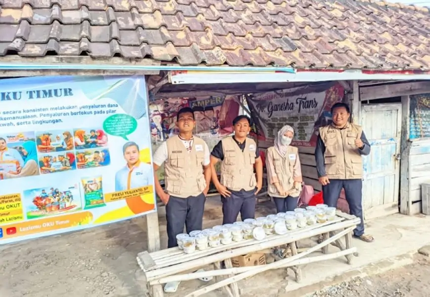 Lazismu OKU Timur Tebar Ratusan Takjil Ramadhan, Bantu Pengguna Jalan dan UMKM Lokal