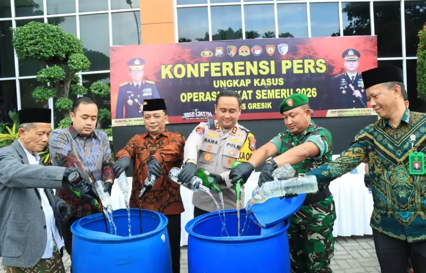 Polres Gresik Ungkap 78 Kasus Mulai Premanisme dan Narkoba