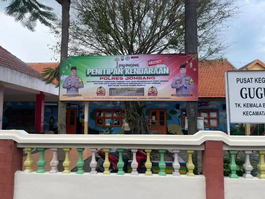 Mudik Tenang Tanpa Waswas, Polres Jombang Buka Layanan Gratis Titip Kendaraan Bermotor
