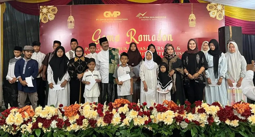 Berbagi Kebahagiaan, PT GMP Gresik Santuni 120 Anak Yatim dan Dhuafa di Cerme