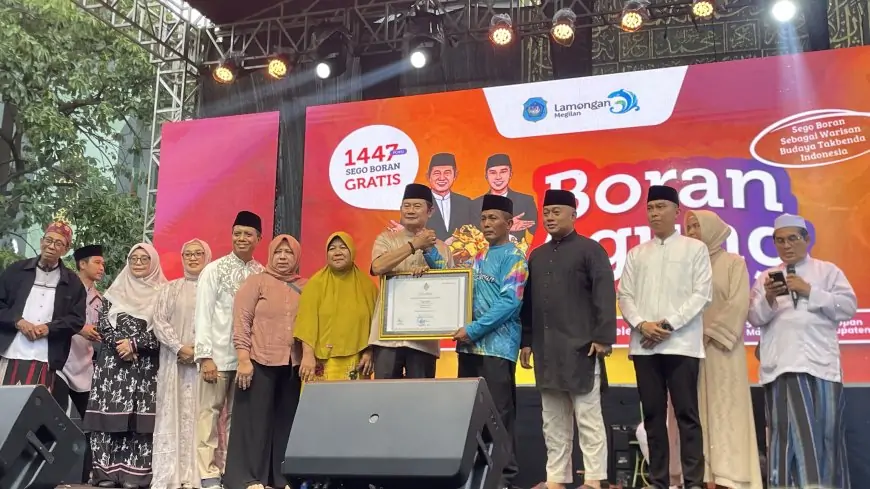Nasi Boran Resmi Jadi Warisan Budaya Tak Benda, Pemkab Lamongan Pesta Rakyat Bagikan 1.447 Porsi Gratis