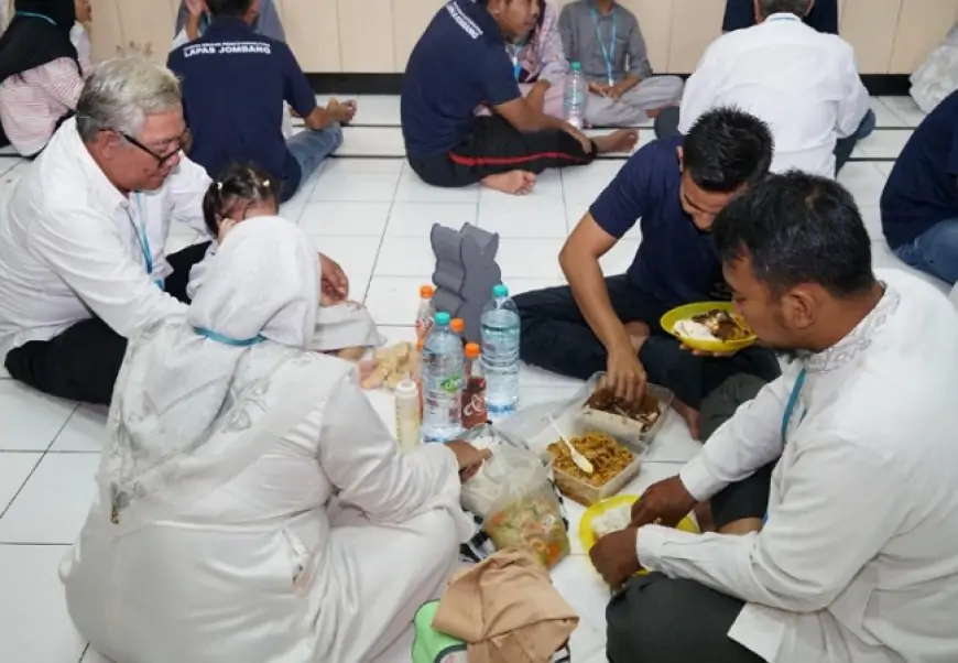 Lapas Jombang Gelar Buka Puasa Bareng Warga Binaan dan Keluarga