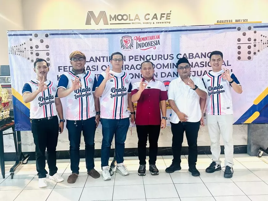 Lamongan Jadi Daerah Pertama di Jatim yang Kukuhkan Pengurus Olahraga Domino