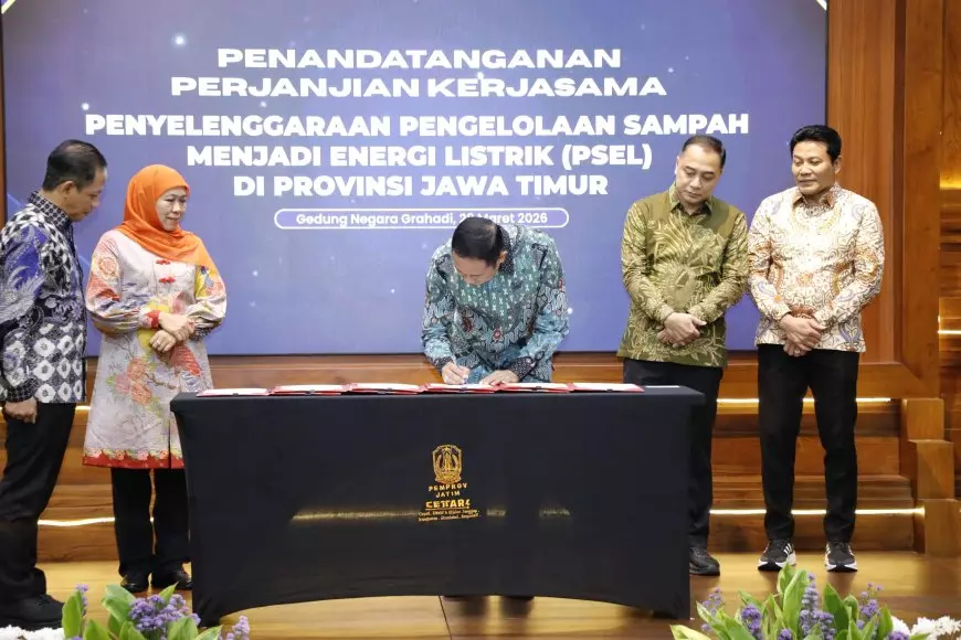 Langkah Bupati Lamongan Teken Perjanjian Kerjasama Pengelolaan Sampah Berbasis Energi