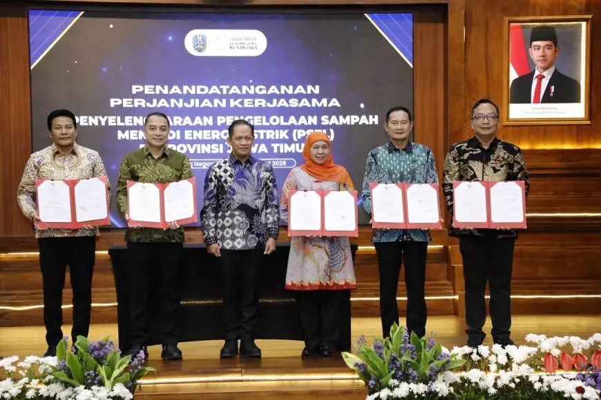 Langkah Bupati Lamongan Teken Perjanjian Kerjasama Pengelolaan Sampah Berbasis Energi