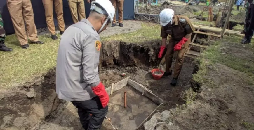 Akhiri Sengketa Lahan 74 Tahun, Pembangunan Mapolsek Sumbergempol Resmi Dimulai