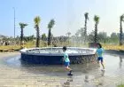 Pesona Air Mancur Menari di Kawasan Kagama, Spot Favorit Warga Lamongan di Akhir Pekan