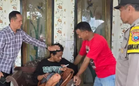 Cekcok Berujung Sabetan Sabit, Pria ODGJ di Tulungagung Lukai Adik Kandung Sendiri