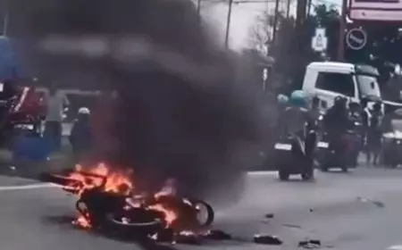Akibat Melamun, Sopir Innova Tabrak Tiga Pemotor, Satu Tewas Dua Terluka