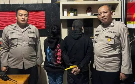 Kepergok Pemilik, Dua Sejoli Pencuri Motor di Gresik Ditangkap Usai Dikejar Warga