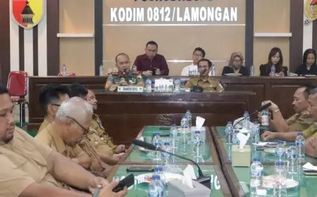 Jelang Kunjungan PT Agrinas, Dandim 0812 Lamongan Pimpin Langsung Rakor Kesiapan
