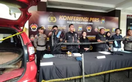 Demi Uang Lebaran, 10 Pria di Tulungagung Nekat Gasak Kabel Primer Telkom Senilai Belasan Juta