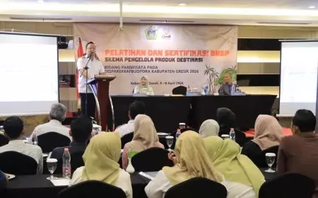 Genjot Pariwisata, Gresik Bekali Pengelola Destinasi Wisata Sertifikasi BNSP