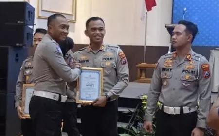 Satlantas Polres Gresik Raih Predikat Teraktif 2 dari Polda Jatim Awal 2026