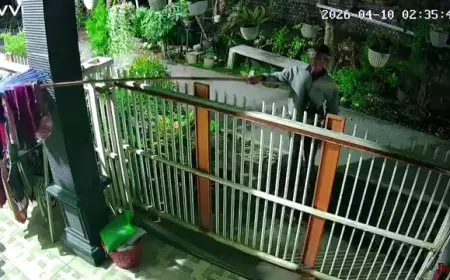 Terekam CCTV, Aksi Pencurian Pakaian Dalam Wanita di Lamongan Resahkan Warga