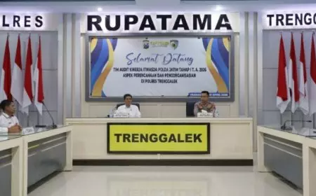 Mantapkan Pengawasan Presisi, Tim Itwasda Polda Jatim Bedah Aspek Perencanaan Polres Trenggalek