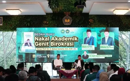 Unisda Lamongan Bedah Buku “Nakal Akademik Genit Birokrasi”, Dorong Integritas Tata Kelola Kampus