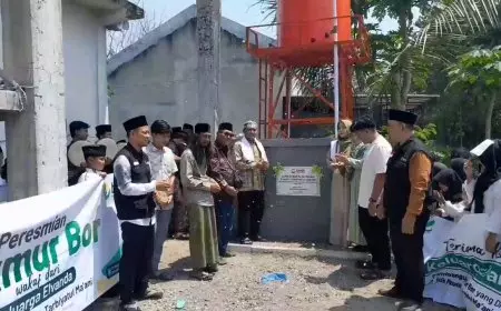 Antisipasi Krisis Air Bersih Dampak El Nino, Ponpes di Lamongan Terima Bantuan Sumur Bor