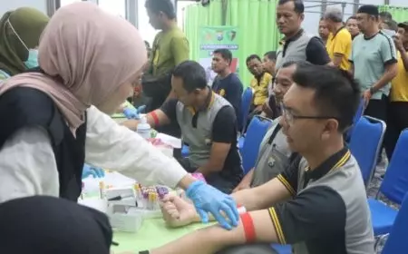 Persiapan Karir dan Cek Fisik, 113 Anggota Polres Trenggalek Jalani Pemeriksaan Kesehatan Maraton