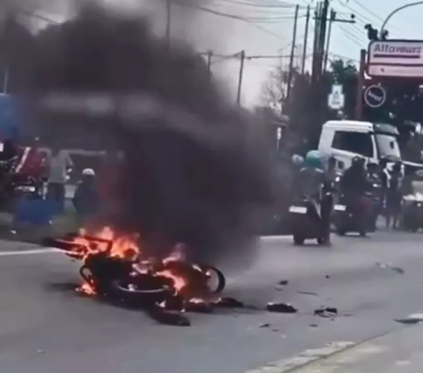 Akibat Melamun, Sopir Innova Tabrak Tiga Pemotor, Satu Tewas Dua Terluka
