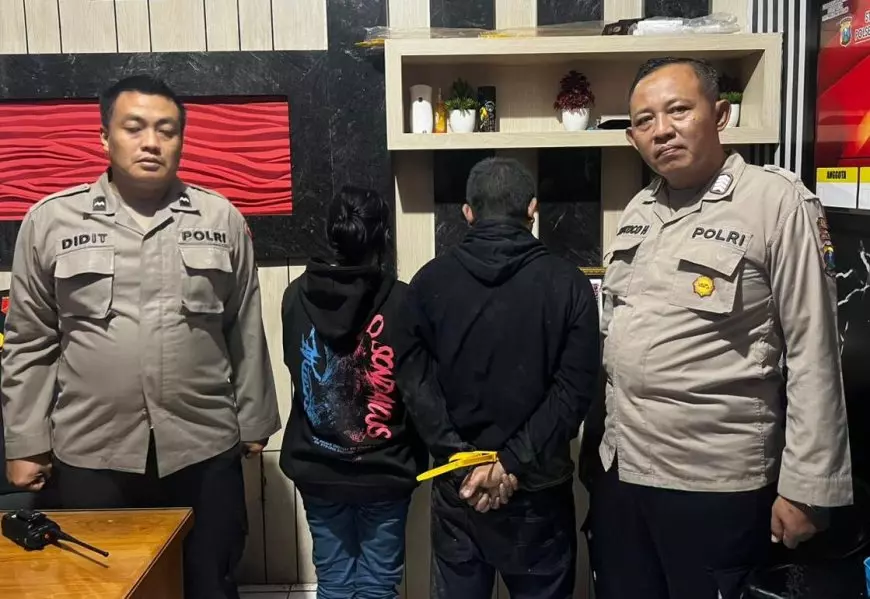 Kepergok Pemilik, Dua Sejoli Pencuri Motor di Gresik Ditangkap Usai Dikejar Warga