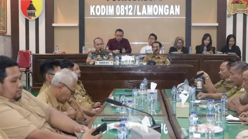 Jelang Kunjungan PT Agrinas, Dandim 0812 Lamongan Pimpin Langsung Rakor Kesiapan