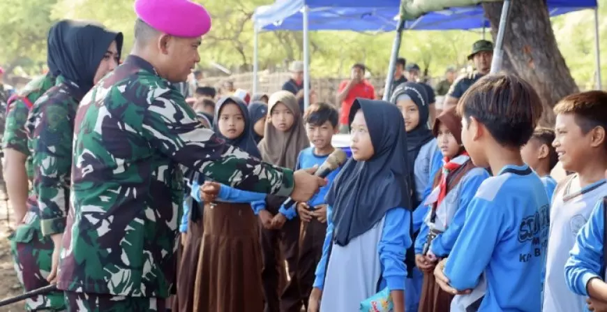 Sisi Humanis Danpasmar 2: Bagikan Semangat Mimpi Besar untuk Anak Pelosok Labuhan Merak