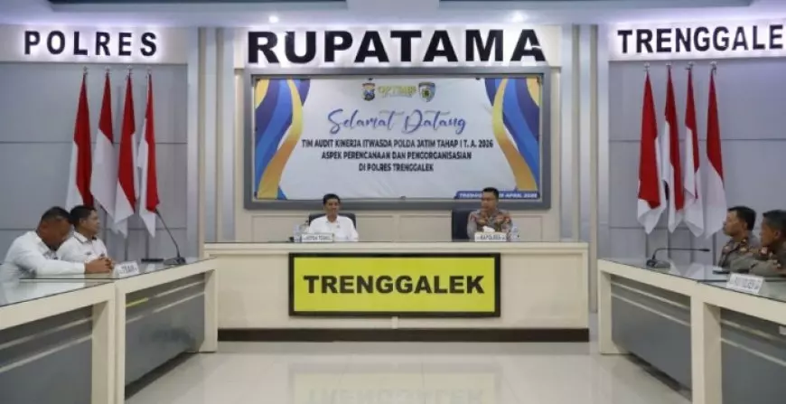 Mantapkan Pengawasan Presisi, Tim Itwasda Polda Jatim Bedah Aspek Perencanaan Polres Trenggalek