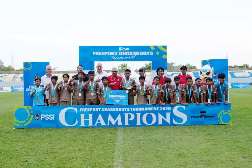 Freeport Gelar Turnamen Sepak Bola Usia Dini di Gresik, 300 Pesepak Bola Muda Unjuk Bakat