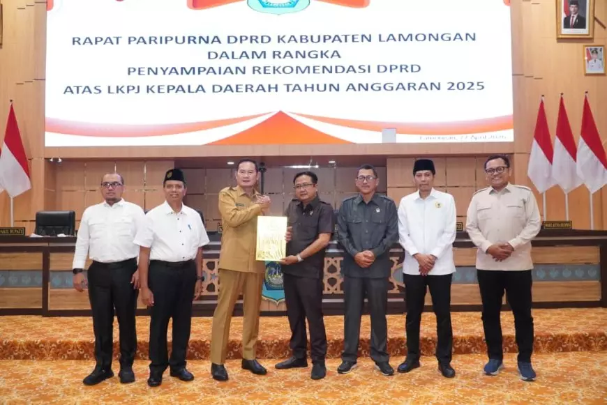 DPRD Lamongan Sampaikan Rekomendasi LKPJ Bupati 2025, Sejumlah Sektor Jadi Catatan