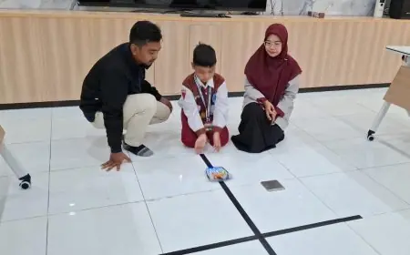 Dari Hobi ke Prestasi Dunia, Abyan Siswa SD 7 Tahun Juara Robot SUMO di Malaysia