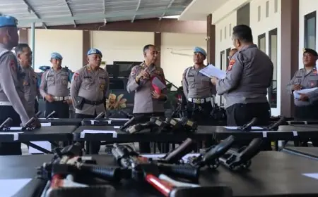 Cegah Penyalahgunaan, Polda Jatim Sidak dan Cek Kelayakan Senjata Api di Polres Trenggalek