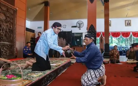 Simbol Syukur Petani, Prosesi Adat Nyadran Dam Bagong Trenggalek Dimulai dengan Kirab Kerbau