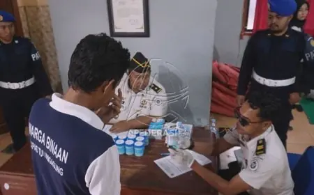 Perangi Narkoba, Lapas Tulungagung Gelar Tes Urine Massal terhadap 400 Warga Binaan