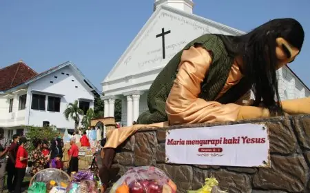 Meriah! Tradisi Riyaya Unduh-unduh GKJW Mojowarno Jombang Jadi Simbol Syukur dan Toleransi Lintas Agama
