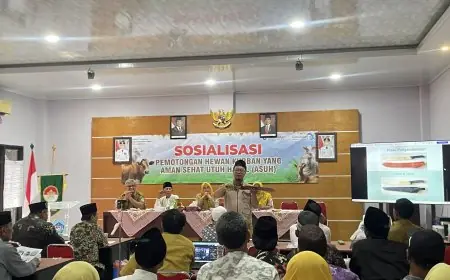 Jelang Iduladha, Puluhan Takmir Masjid di Lamongan Ikuti Sosialisasi Sembelih Hewan Kurban