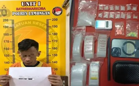 Lagi, Satresnarkoba Polres Lamongan Gulung Residivis Pengedar Narkotika