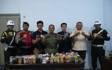 Operasi Gabungan Satpol PP Jombang Gempur Rokok Ilegal