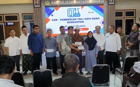 Salurkan CSR Kesehatan, Komitmen PT Liku Telaga untuk Warga Terdampak Asap Pabrik di Manyar Gresik