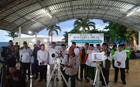 Hilal Dzulhijjah Terlihat di Tanjung Kodok Lamongan, Dua Saksi Disumpah