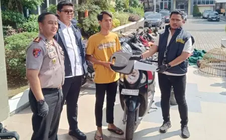 Kasus Residivis Curanmor Diungkap Polres Gresik, Motor Korban Dikembalikan
