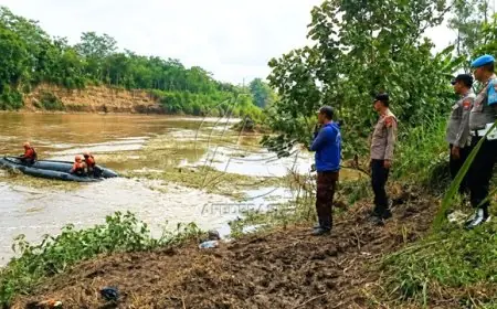 Basarnas Kerahkan Tim SAR Cari Warga Ngantru yang Hilang Saat Flushing di Sungai Brantas