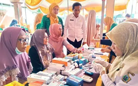 Hari Posyandu Nasional di Pranti Gresik, Ratusan Warga Nikmati Layanan Kesehatan Gratis