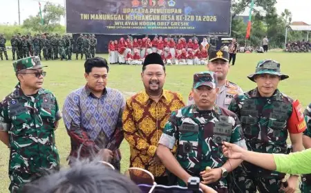 TMMD ke-128 di Gresik Resmi Ditutup, Jalan hingga RTLH Rampung 100 Persen