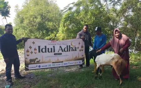 BKMS Bersama Tenant JIIPE Tebar Hewan Kurban untuk Pesantren, Masjid dan Warga