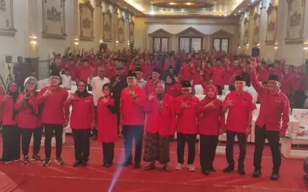 21 PAC PDI-P se-Jombang Dilantik, Kader Muda Didorong Kuasai Medsos