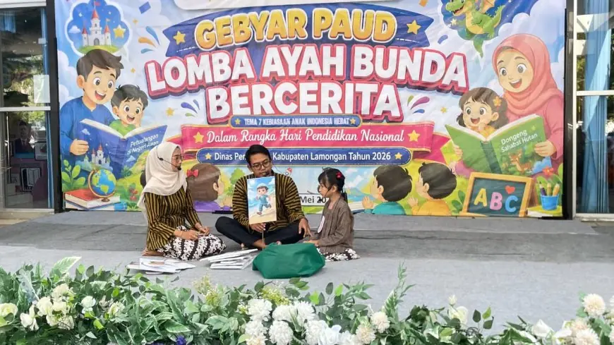 Kreatif! Cara Disdik Lamongan Perkuat Ikatan Anak dan Orang Tua Melalui Lomba Ayah Bunda Bercerita