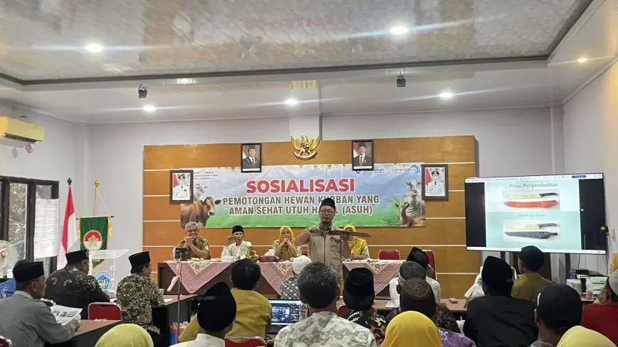 Jelang Iduladha, Puluhan Takmir Masjid di Lamongan Ikuti Sosialisasi Sembelih Hewan Kurban